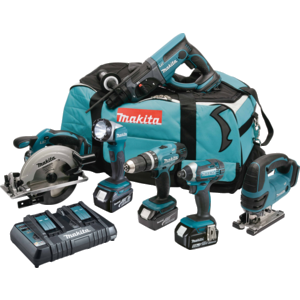 MAKITA 18V 6PC COMBO KIT LXT DLX6068PT